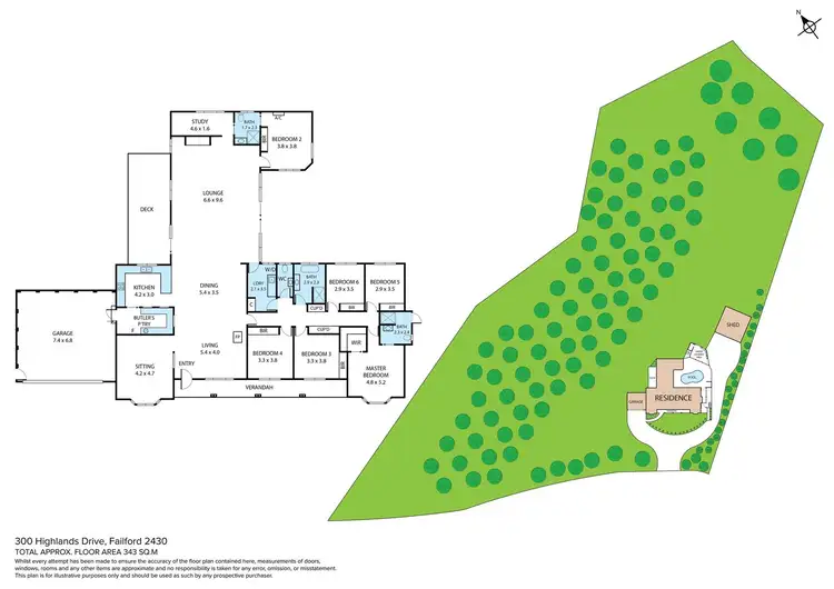 Floorplan of Homely house listing, 300 Highlands Drive, Failford NSW 2430