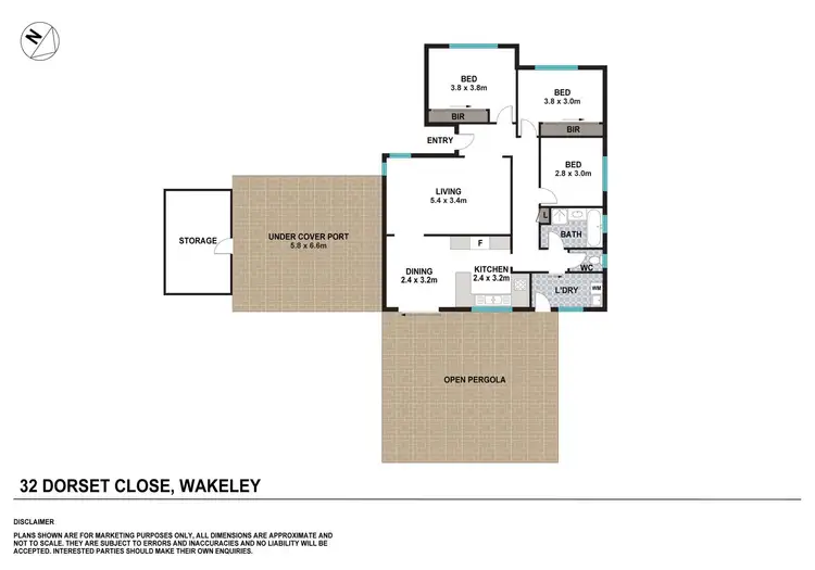 Floorplan of Homely house listing, 32 Dorset Close, Wakeley NSW 2176