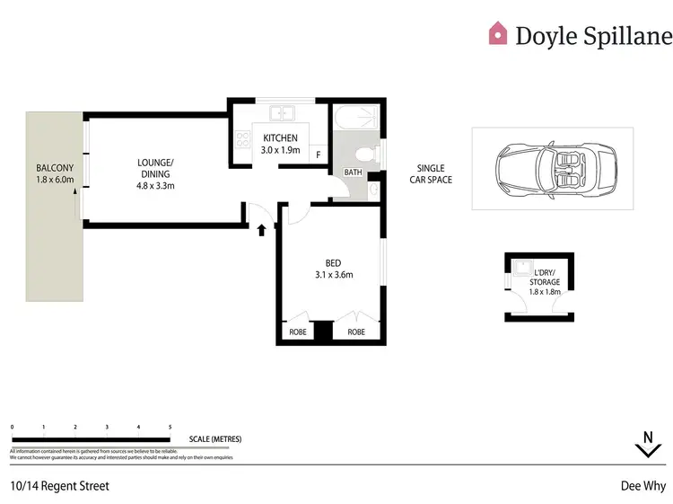Floorplan of Homely unit listing, 10/14 Regent Street, Dee Why NSW 2099