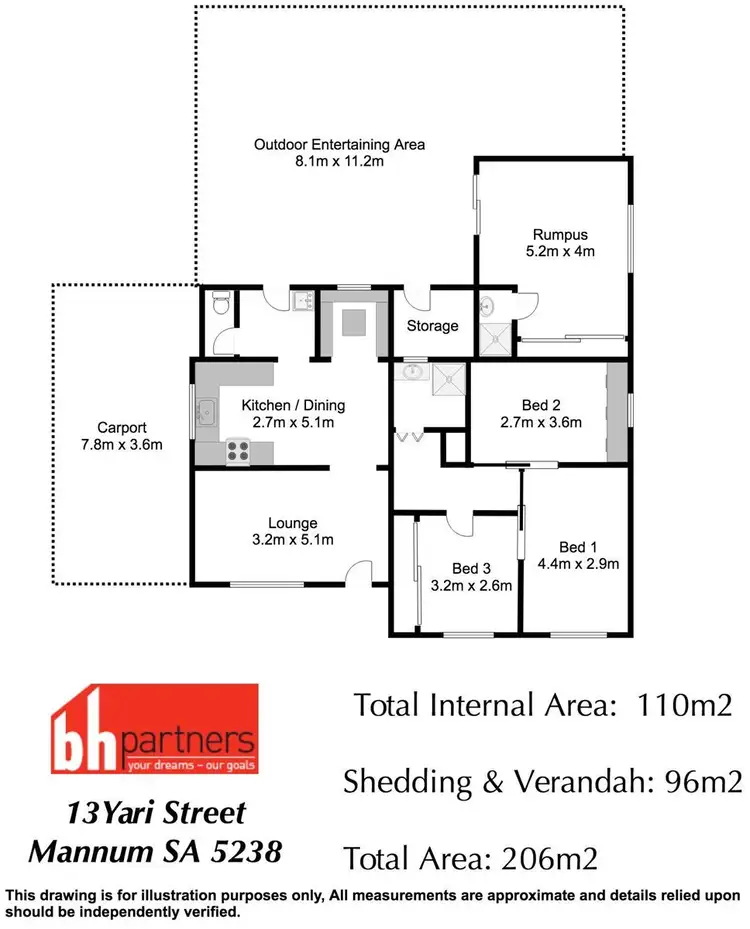 Floorplan of Homely house listing, 13 Yari Street, Mannum SA 5238