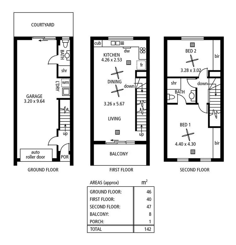 Floorplan of Homely unit listing, 3/19-21 Metro Parade, Mawson Lakes SA 5095