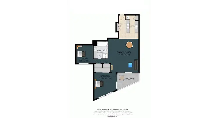 Floorplan of Homely apartment listing, 9 Ferny Avenue, Surfers Paradise QLD 4217