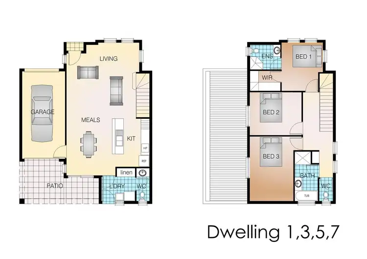 Floorplan of Homely townhouse listing, 1/681-683 Port Road, Woodville Park SA 5011