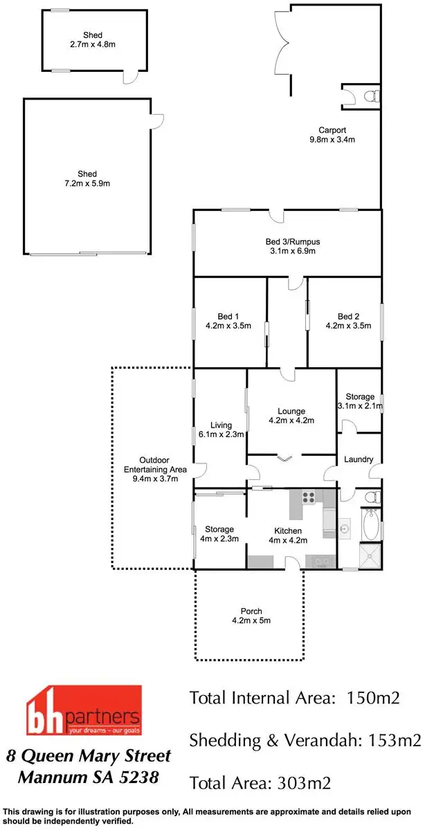 Floorplan of Homely house listing, 8 Queen Mary Street, Mannum SA 5238