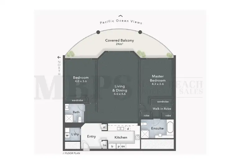 Floorplan of Homely apartment listing, 'XANADU EAST' 59 Pacific Street, Main Beach QLD 4217