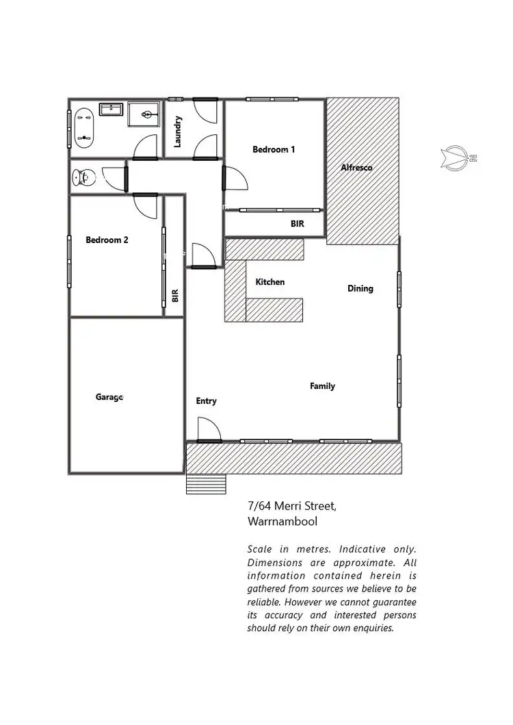 Floorplan of Homely house listing, 7/84 Merri Street, Warrnambool VIC 3280