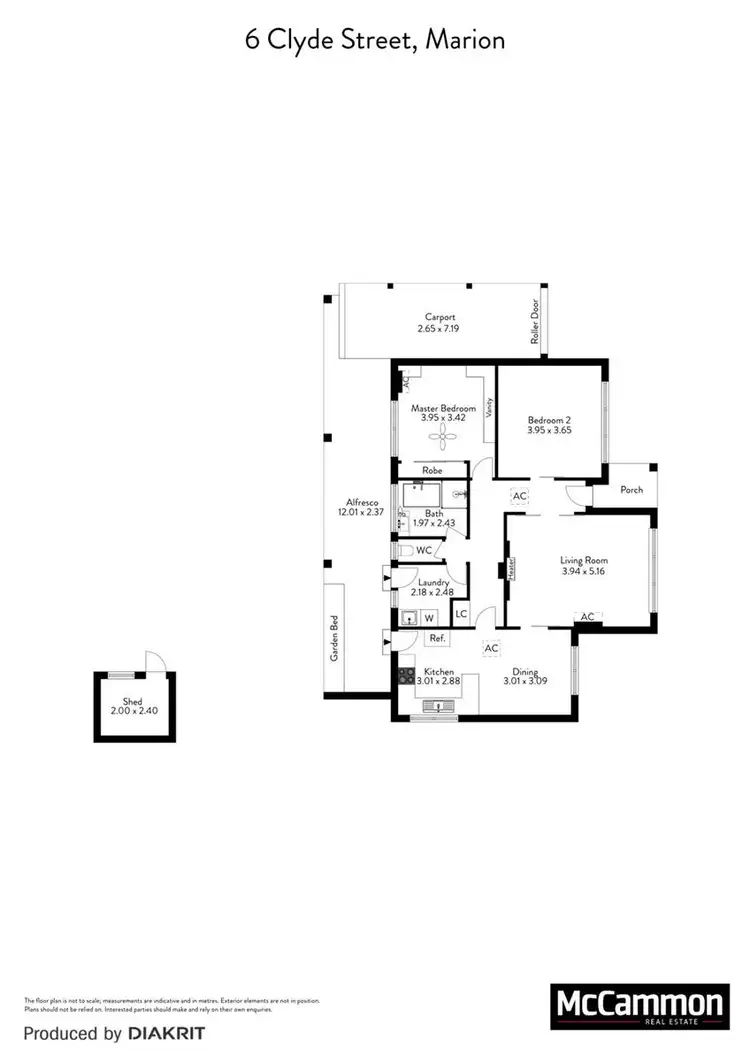 Floorplan of Homely house listing, 6 Clyde Street, Marion SA 5043