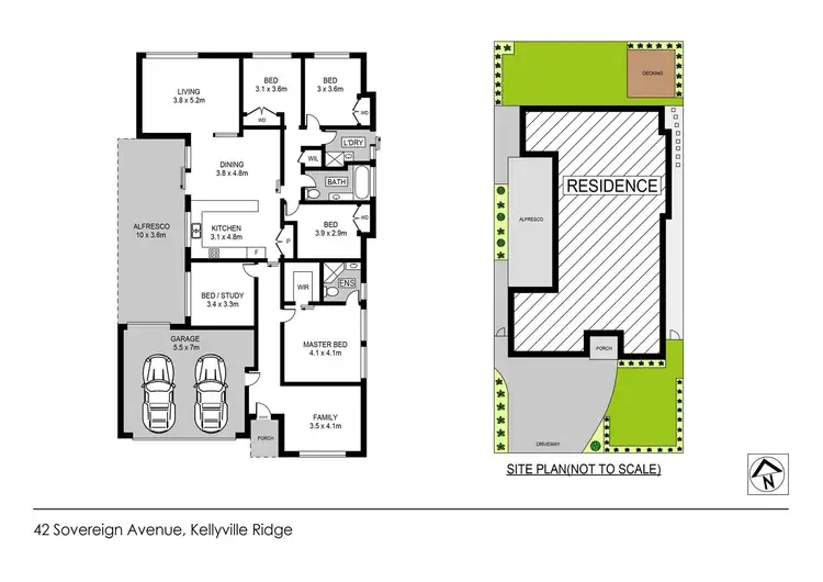 Floorplan of Homely house listing, 42 Sovereign Avenue, Kellyville Ridge NSW 2155
