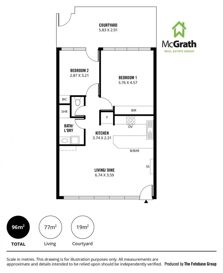 Floorplan of Homely unit listing, 5/12-20 Cromwell Street, Adelaide SA 5000