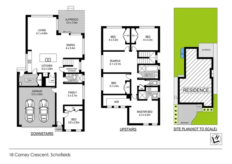 Floorplan of Homely house listing, 18 Carney Crescent, Schofields NSW 2762