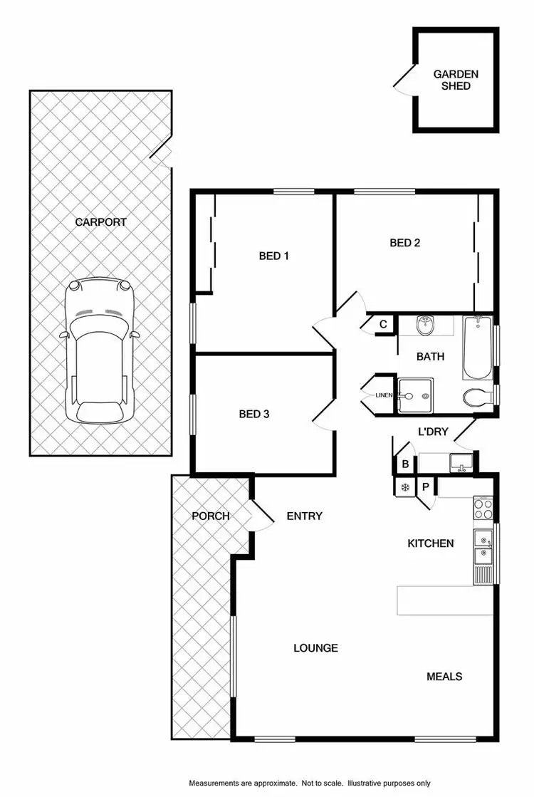 Floorplan of Homely house listing, 22 Melrose Drive, Wodonga VIC 3690