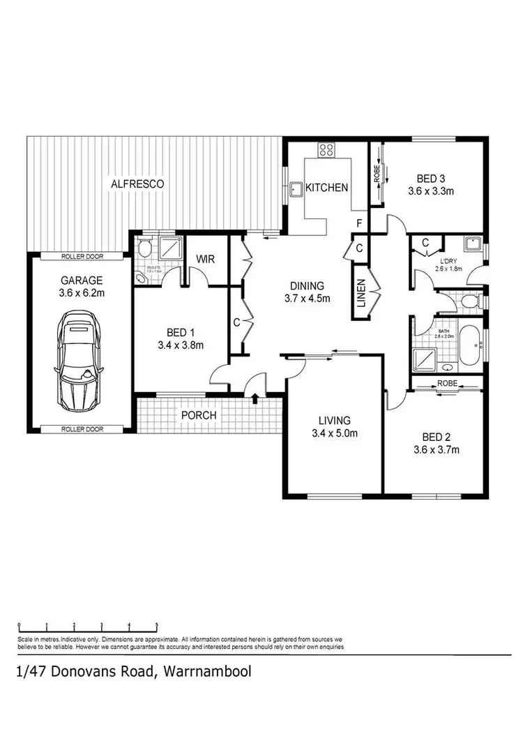 Floorplan of Homely house listing, 1/47 Donovans Road, Warrnambool VIC 3280