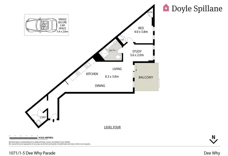 Floorplan of Homely unit listing, 1071/1-5 Dee Why Parade, Dee Why NSW 2099