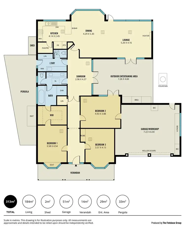 Floorplan of Homely house listing, 3 Pecan Close, Highbury SA 5089