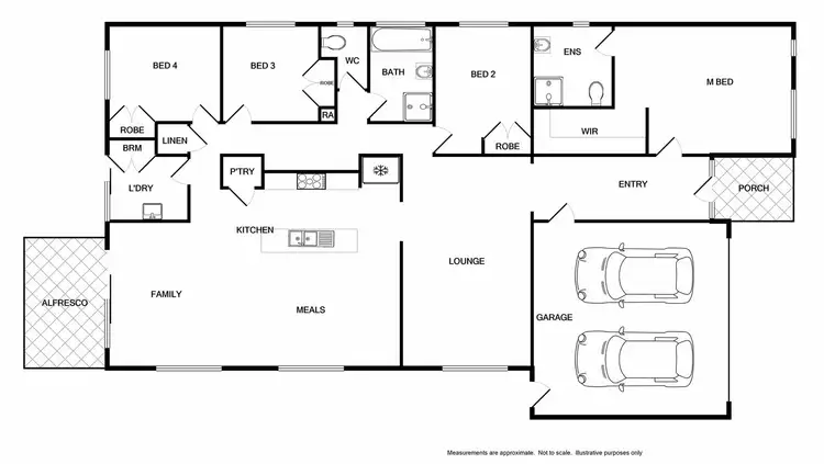 Floorplan of Homely house listing, 42 Derwent Way, West Wodonga VIC 3690