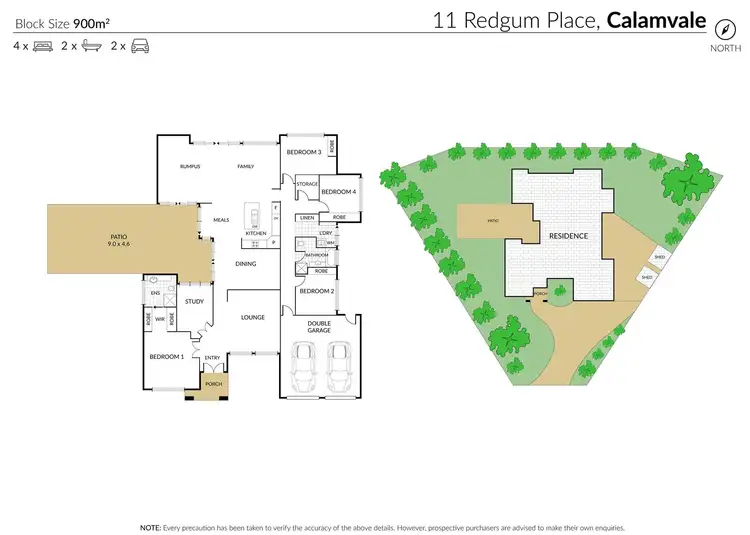 Floorplan of Homely house listing, 11 Redgum Place, Calamvale QLD 4116