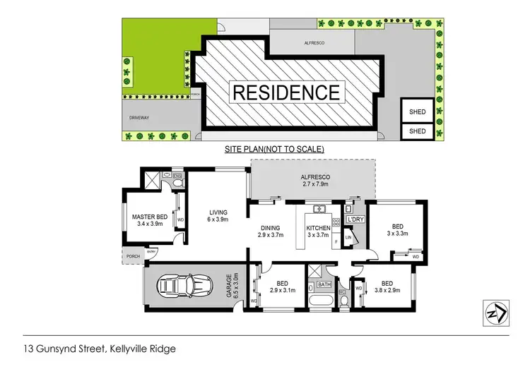Floorplan of Homely house listing, 13 Gunsynd Street, Kellyville Ridge NSW 2155