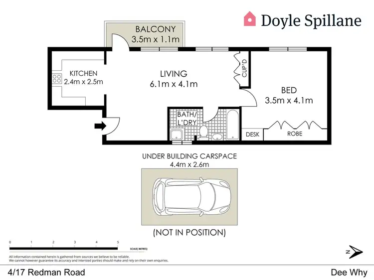 Floorplan of Homely unit listing, 4/17 Redman Road, Dee Why NSW 2099