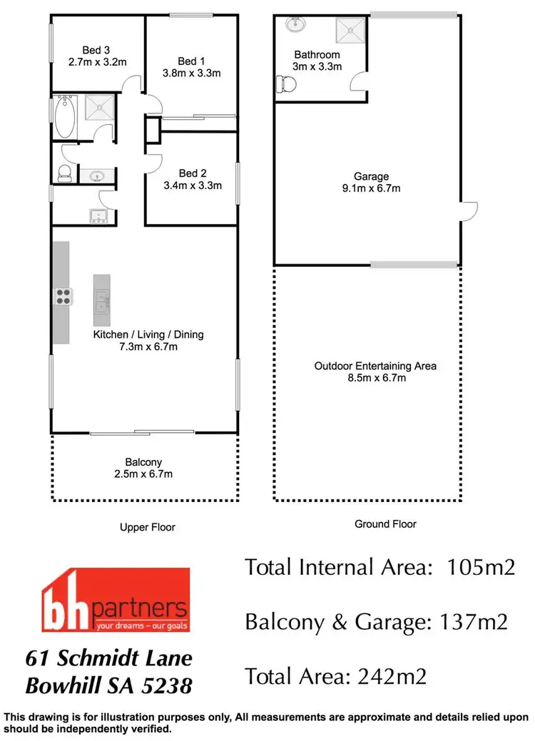 Floorplan of Homely house listing, 61 Schmidt Lane, Bowhill SA 5238