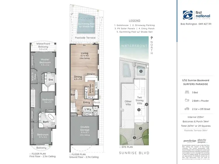 Floorplan of Homely villa listing, 1/52 Sunrise Boulevard, Surfers Paradise QLD 4217