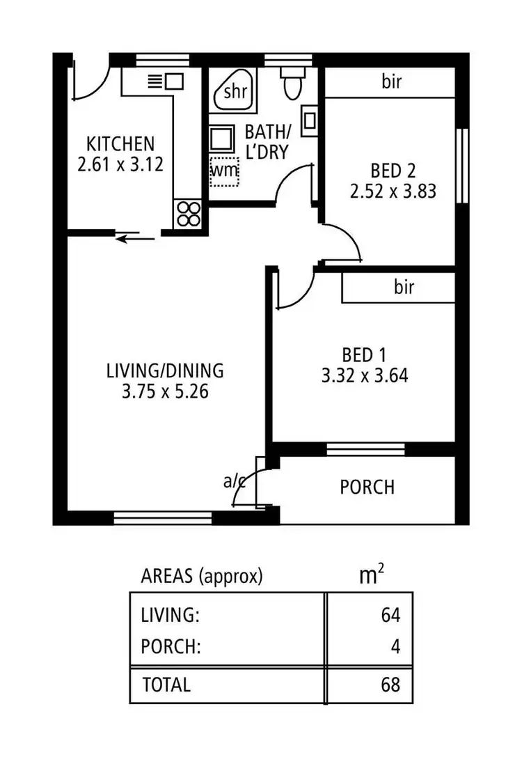 Floorplan of Homely unit listing, 3/10 Collingrove Avenue, Broadview SA 5083
