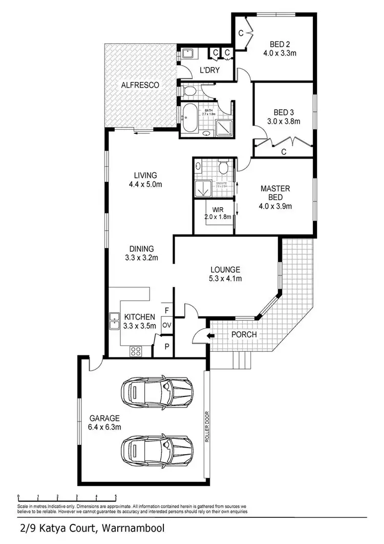 Floorplan of Homely house listing, 2/9 Katya Court, Warrnambool VIC 3280