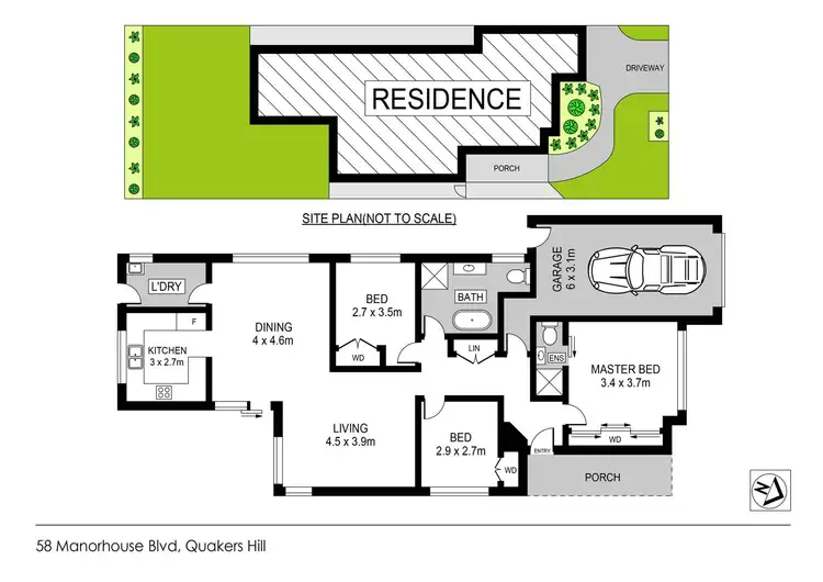 Floorplan of Homely house listing, 58 Manorhouse Boulevard, Quakers Hill NSW 2763
