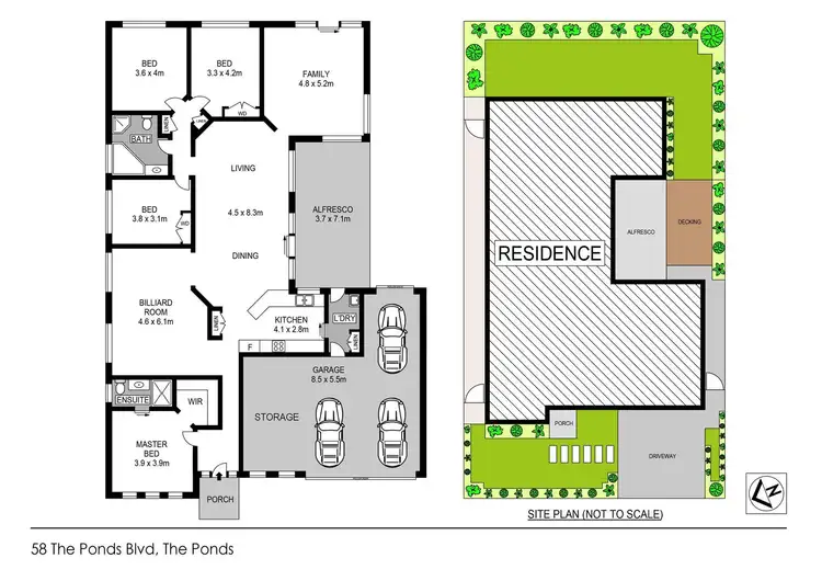 Floorplan of Homely house listing, 58 The Ponds Boulevard, The Ponds NSW 2769
