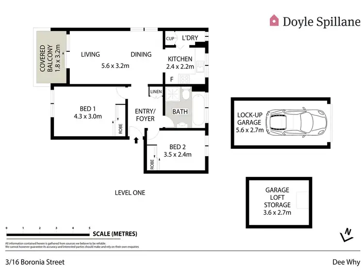 Floorplan of Homely unit listing, 3/16 Boronia Street, Dee Why NSW 2099