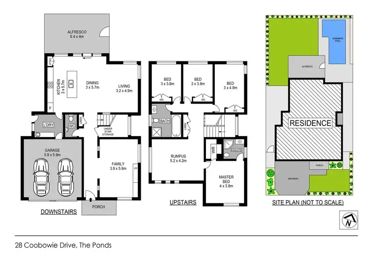 Floorplan of Homely house listing, 28 Coobowie Drive, The Ponds NSW 2769