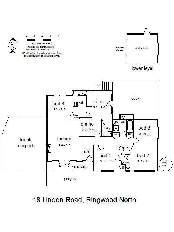 Floorplan of Homely house listing, 18 Linden Road, Ringwood North VIC 3134