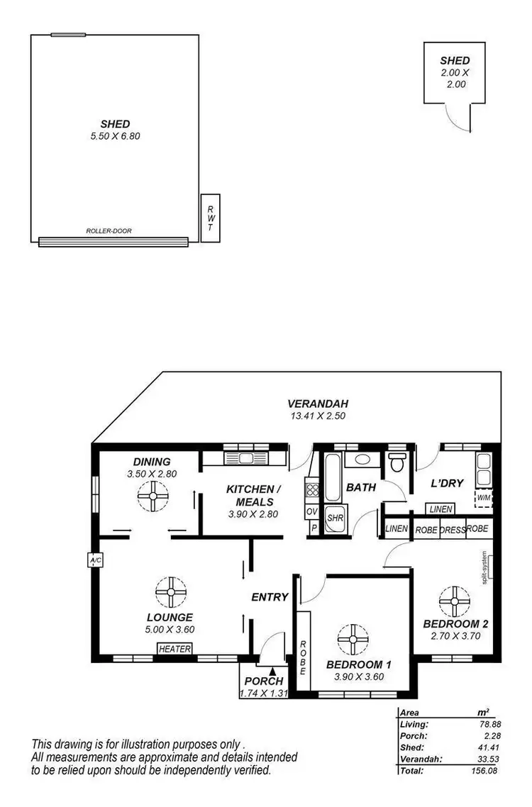 Floorplan of Homely house listing, 1 Calgary Avenue, Clapham SA 5062