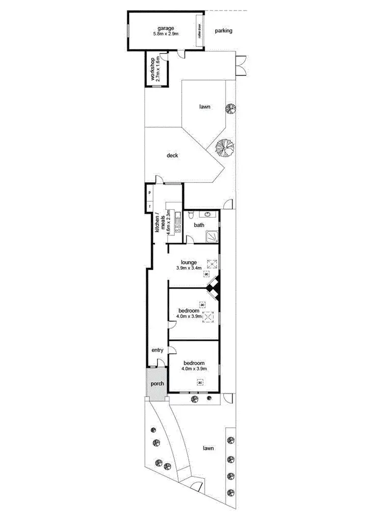 Floorplan of Homely house listing, 1/1 Diagonal Road, Glenelg East SA 5045