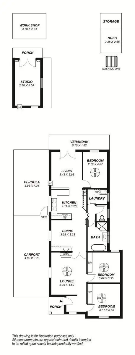 Floorplan of Homely house listing, 8 Mitcham Avenue, Lower Mitcham SA 5062