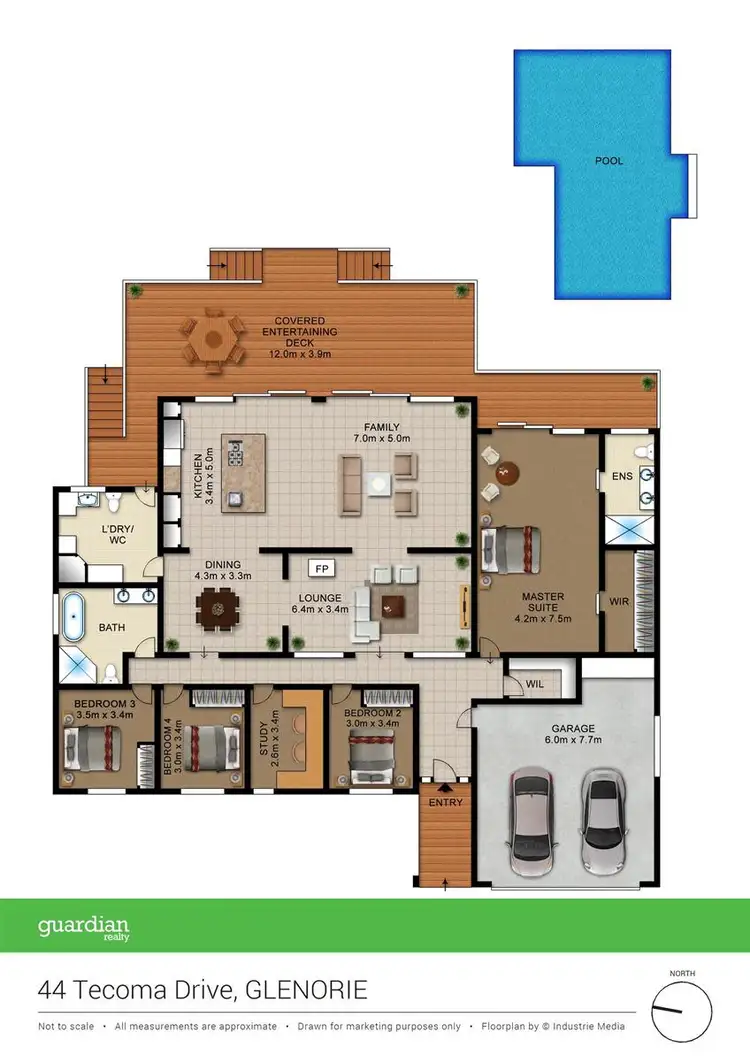 Floorplan of Homely house listing, 44 Tecoma Drive, Glenorie NSW 2157