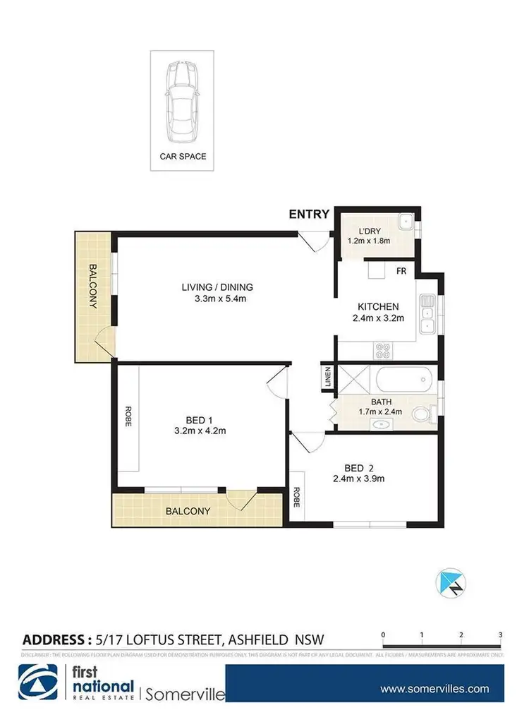 Floorplan of Homely apartment listing, 5/17 Loftus Street, Ashfield NSW 2131