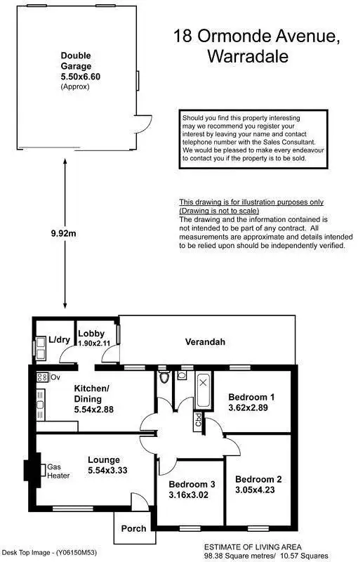 Floorplan of Homely house listing, 18 Ormonde Avenue, Warradale SA 5046