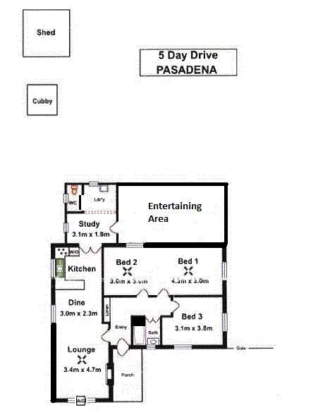 Floorplan of Homely land listing, 5-7 Day Drive, Pasadena SA 5042