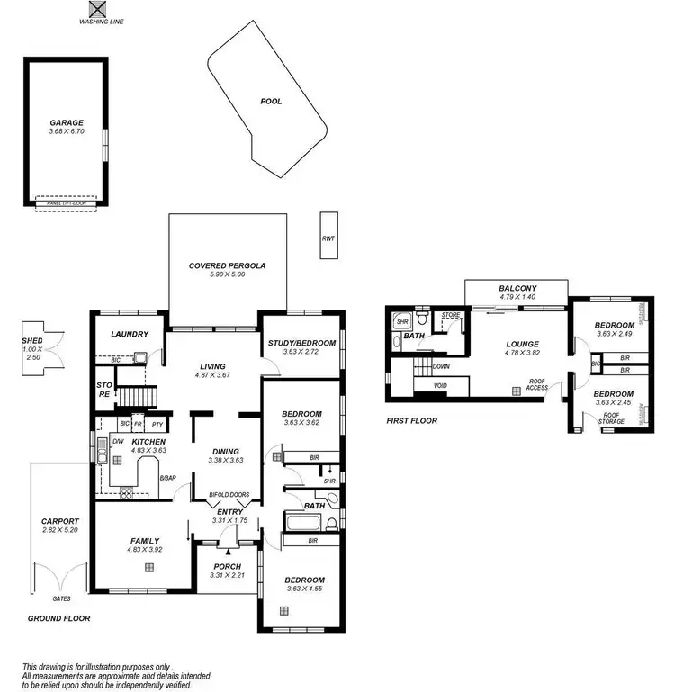 Floorplan of Homely house listing, 4 Barker Grove, Toorak Gardens SA 5065