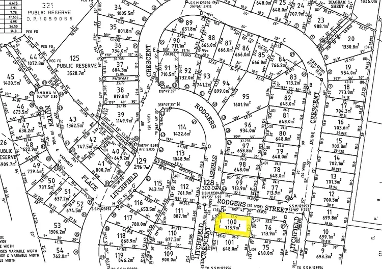 Floorplan of Homely land listing, 145 Litchfield Crescent, Long Beach NSW 2536