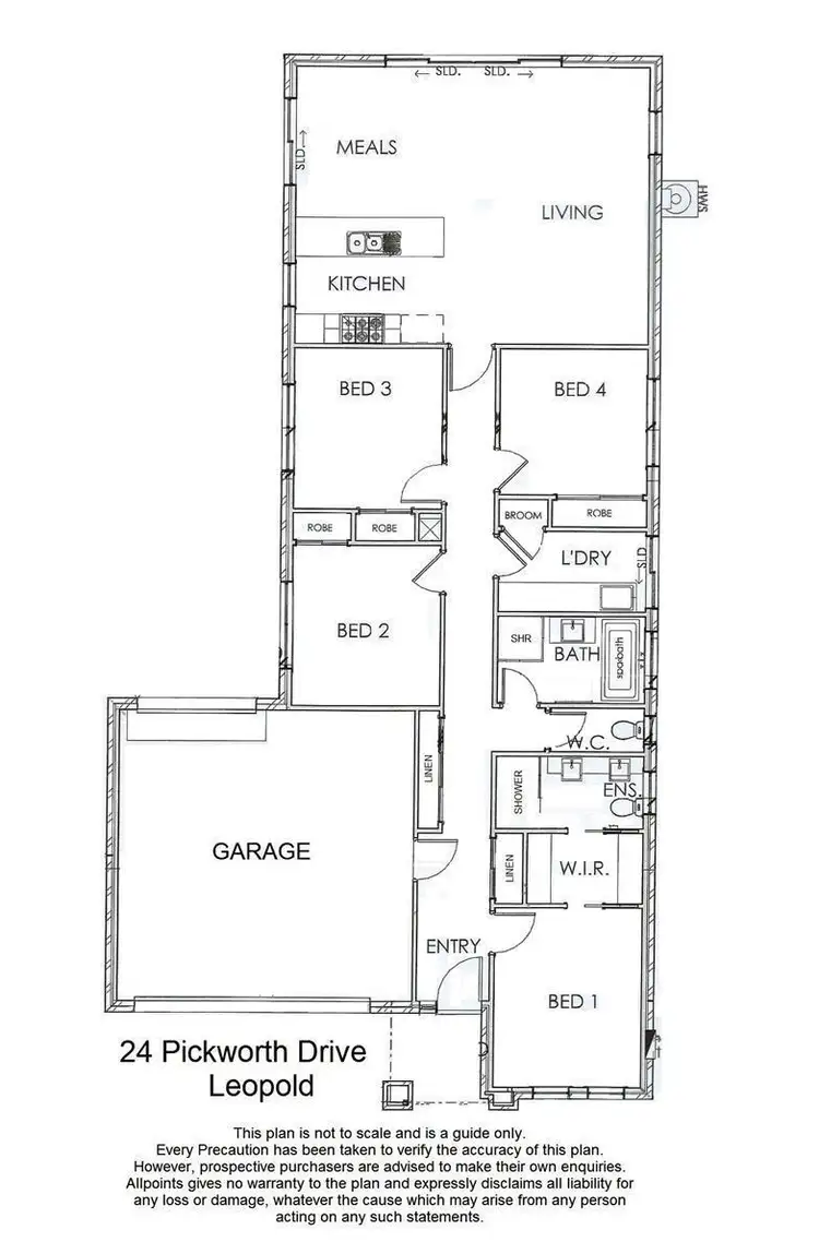 Floorplan of Homely house listing, 24 Pickworth Drive, Leopold VIC 3224