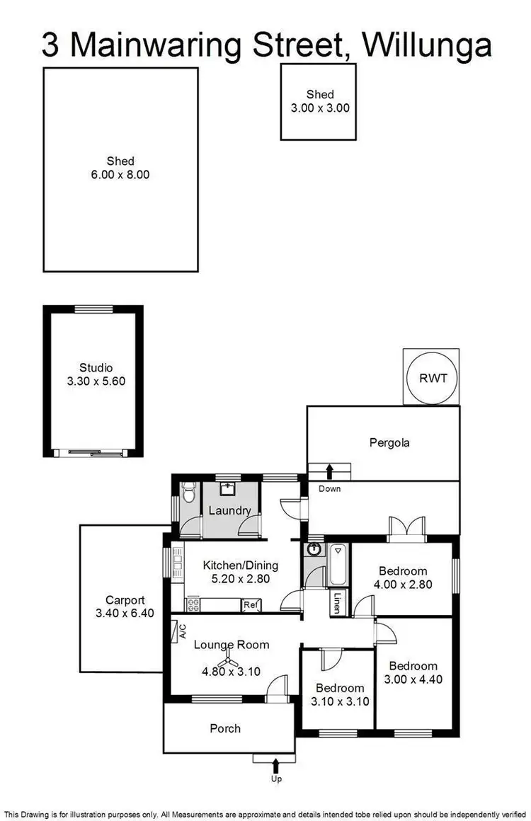Floorplan of Homely house listing, 3 Mainwaring Street, Willunga SA 5172