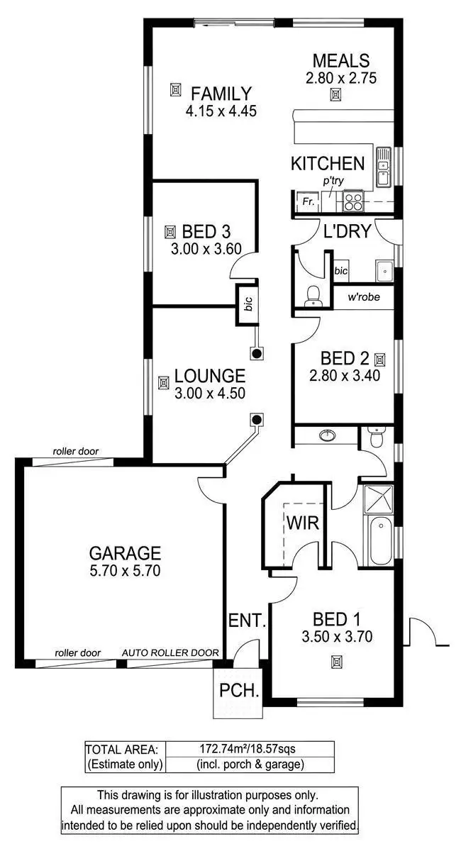 Floorplan of Homely house listing, 24 Trott Grove, Oaklands Park SA 5046