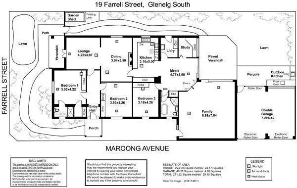 Floorplan of Homely house listing, 19 Farrell Street, Glenelg South SA 5045