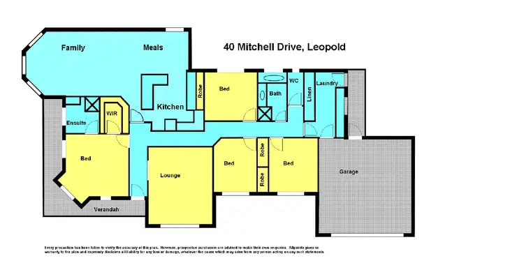 Floorplan of Homely house listing, 40 Mitchell Drive, Leopold VIC 3224