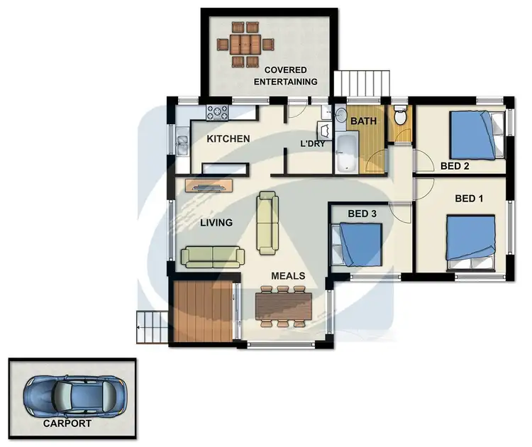 Floorplan of Homely house listing, 9 Huron Street, Woodridge QLD 4114