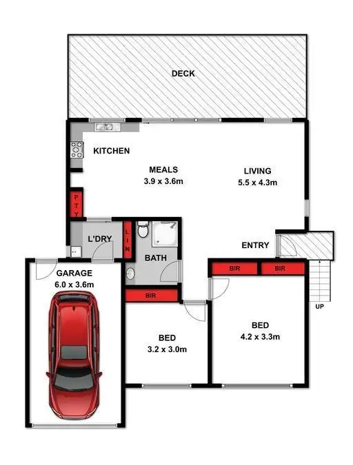 Floorplan of Homely house listing, 73 Stevens Street, Portarlington VIC 3223
