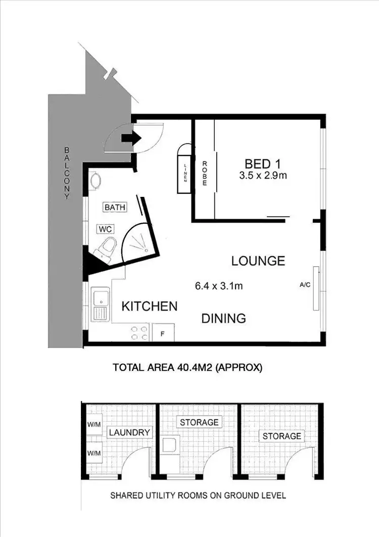 Floorplan of Homely unit listing, 5/6 Dunbar Avenue, Lower Mitcham SA 5062