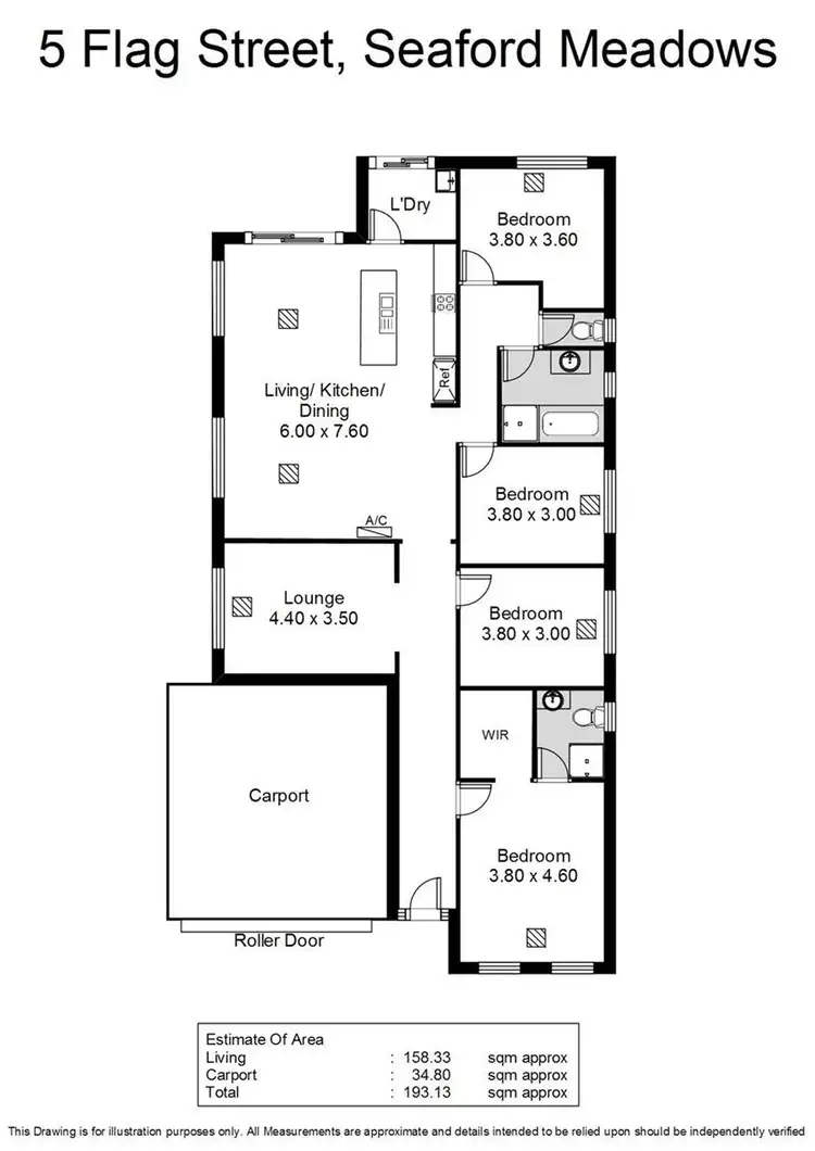 Floorplan of Homely house listing, 5 Flag Street, Seaford Meadows SA 5169
