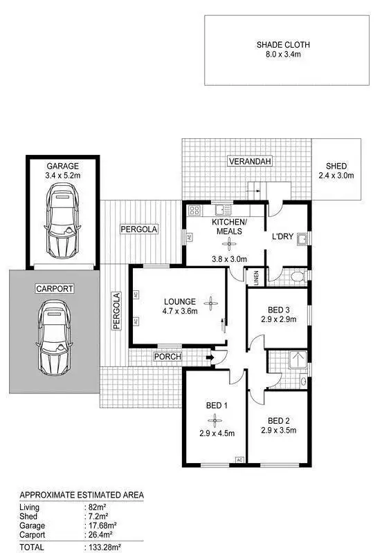 Floorplan of Homely house listing, 21 Danby Avenue, Windsor Gardens SA 5087